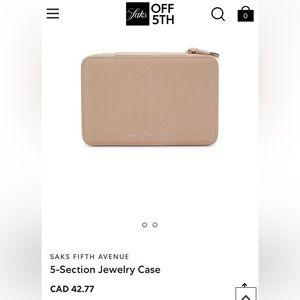 Saks Fifth Avenue Travel Jewelry Case